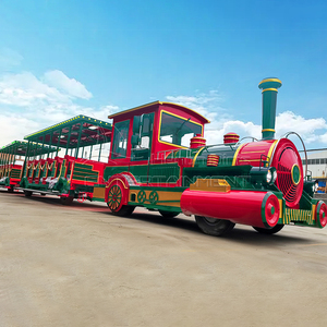 Tren comercial sin rieles punto escénico sin rieles granja de turismo tren eléctrico al aire libre a la venta - Product Image 4