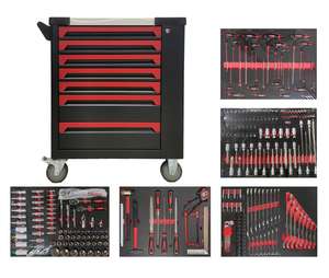 Armoire à outils 283 pièces ensemble d'outils de mécanique personnalisable atelier de <span class=keywords><strong>garage</strong></span> OEM CR-V en acier mobile robuste à 7 tiroirs - Product Image 2