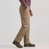 Pantalon de travail pour homme en toile de coton mélangé, ignifuge, antistatique, résistant aux déchirures, extensible, coupe décontractée, poids moyen, CIQ