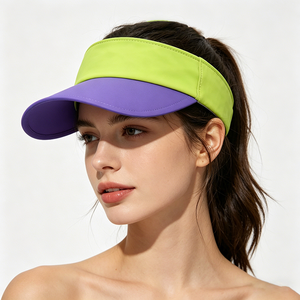 Unisex Sport Sun Visor <b>Hat</b> Curved Ponytail Hole UV Protection Wide Summer Beach Outdoor Lightweight Quick Dry Headwear Wholesale - Product Image 1