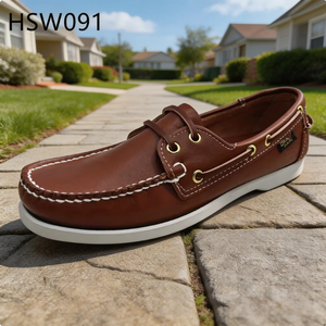ZYF, Zapatos Náuticos Casuales de Estilo Continental con Cordones Hechos a Mano para Caminar por el Barrio, Antiolor, Zapatos Penny de Moda HSW091 - Product Image 1
