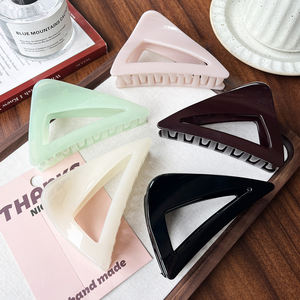 <span class=keywords><strong>Pince</strong></span> à cheveux grande taille en plastique style coréen 2026, creuse, triangulaire, <span class=keywords><strong>pour</strong></span> <span class=keywords><strong>chignon</strong></span> épais, accessoires capillaires <span class=keywords><strong>pour</strong></span> femmes - Product Image 2