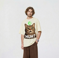 Maßgeschneidertes T-Shirt 100% Baumwoll-Jersey Hochwertig Einfarbig 200g Atmungsaktiv Street-Style O-Ausschnitt Herren Regular Fit