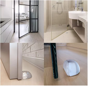 Protecteur mural en silicone sans perçage, butée de porte autocollante, <span class=keywords><strong>amortisseur</strong></span> de choc pour poignée de porte, pour la maison et le bureau - Product Image 5
