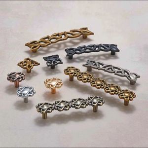 Vietnam High Quality Filigree Kitchen Cabinet Handles <b>Knobs</b> for Bedroom Drawer <b>Dresser</b>-Antique Design Easy Installation Top Sale - Product Image 4
