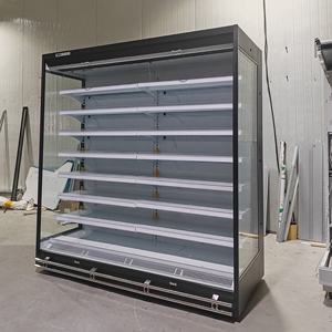Refrigeratore di frutta aperto a distanza a doppia cortina d'aria per frigorifero con <span class=keywords><strong>Display</strong></span> per supermercato commerciale - Product Image 2