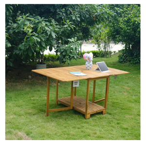 Meubles Minh Phuoc du Vietnam, nouveau mobilier d'extérieur en acacia teinté à l'huile, ensemble bistrot moderne, ensemble de jardin 9 pièces - Product Image 2