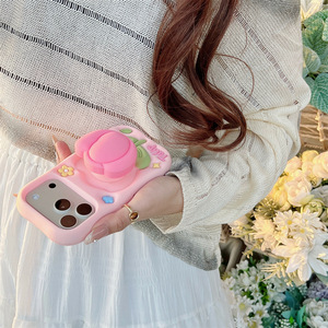 Custodia per telefono in silicone 3D creativa a forma di tulipano, stile coreano, anti-caduta, per Apple <span class=keywords><strong>iPhone</strong></span> 16 Pro Max 15 - Product Image 3