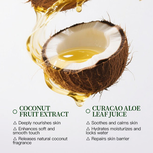 KORMESIC Gel Douche Parfumé Bio 260ml Coco Orange Rose Blanchissant Hydratant Lavant Corporel Marque Privée Vente en Gros - Product Image 3