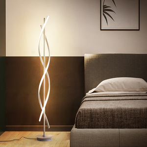 โคมไฟตั้งพื้น LED ดีไซน์นอร์ดิก สร้างสรรค์ รูปทรงคลื่น ป้องกันสายตา - Product Image 3