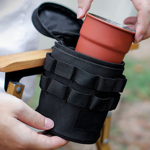 Sac de rangement pour tasses à eau en nylon pour le camping en plein air, pochette d'organisation durable pour tasses tactiques, bouteille d'eau de voyage - Product Image 4