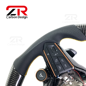 <span class=keywords><strong>Volant</strong></span> en fibre de carbone avec bouton de démarrage LED RPM pour <span class=keywords><strong>Seat</strong></span> Cupra Tavascan Terramar Formentor VZ VZ5 Leon <span class=keywords><strong>Ibiza</strong></span> Ateca Arona - Product Image 5
