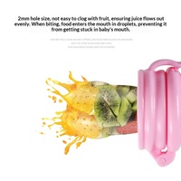 Silicone mesh zakje voor bijtringen, middelgrote doorlatende fruitvoeder, babyvoedingssupplement voor baby's - groothandel kraamartikelen