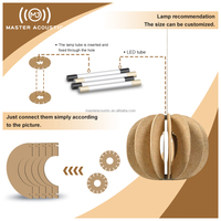 Abat-jour acoustique en polyester au design moderne MJ MASTER pour éclairage intérieur de grille de plafond d'hôtel, lampes suspendues de chevet et de table, et usage domestique