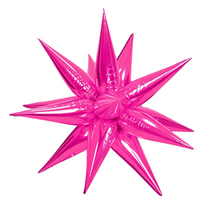 Party Love Estrella Multipunta Fuchsia 67Cm Metallic <b>Star</b> Party <b>Balloon</b> For Valentine'S Day Celebrations - Product Image 1