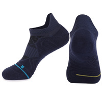 Chaussettes de course personnalisées à haute performance, respirantes, en maille, à tube long, avec compression du mollet
