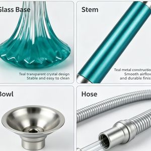 Cachimba Portátil de Diseño Moderno con Espejo de Aluminio al Mejor Precio - Nargile Shisha de Proveedores Chinos - Product Image 5