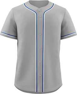 Maillot de baseball personnalisé pour hommes Chemises boutonnées décontractées Manches courtes Élasthanne/polyester Uniforme sportif actif pour vêtements de football - Product Image 5
