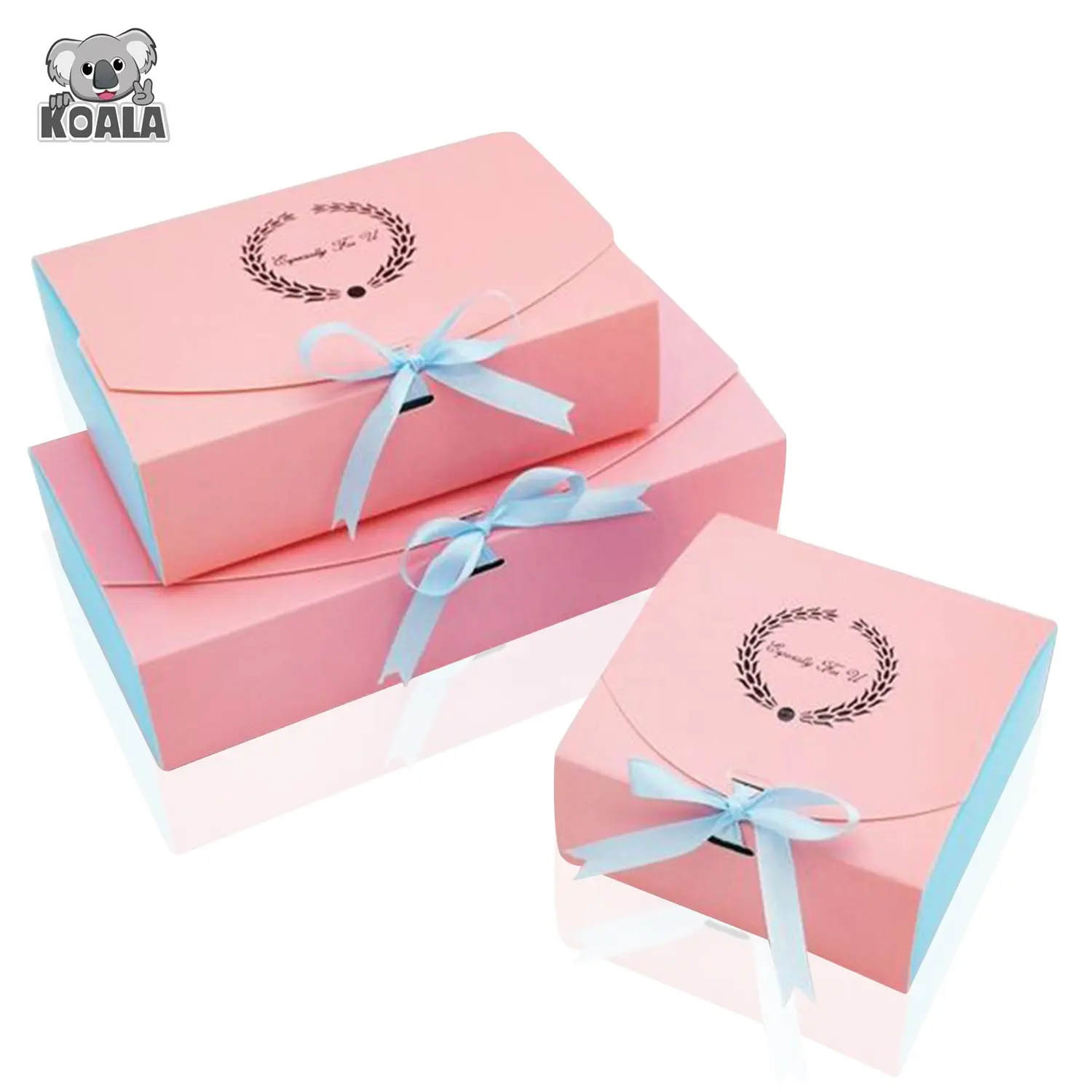 कस्टम लोगो शादी स्मृति चिन्ह निमंत्रण एहसान उपहार बॉक्स गुलाबी शादी कैंडी निमंत्रण बॉक्स