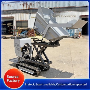 Small Lifting Dump Truck Handling Farm Orchard Transport Dump Truck Hydraulic Crawler Transporter - Product Image 1