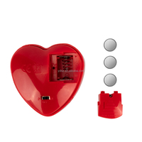 Chupete vibrador en forma de corazón rojo con juguete de peluche vibrador Módulo calmante HeartBeat Producto electrónico de consumo