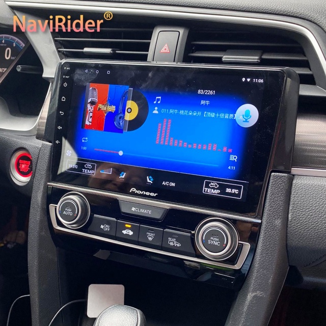 8+128GB Android 13 AI Voice Control Wireless CarPlay Android Auto Dashboard Car Radio Civic 2016-2018 Navigation GPS 1 Year