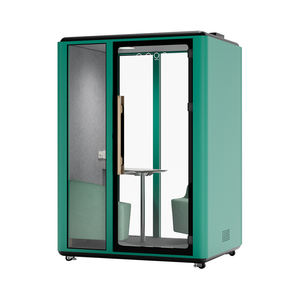Cabine <span class=keywords><strong>téléphonique</strong></span> silencieuse mobile de conception moderne en aluminium Cabine de conférence modulaire Cabine insonorisée pour immeuble de bureaux Hôtel - Product Image 4