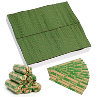 Enveloppes plates pour pièces de monnaie, capacité de 5 $, manchons pré-imprimés en papier kraft pour pièces de monnaie, 1000 pièces, enveloppes de rangement pour pièces de monnaie pour banque