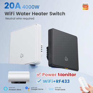 Interruptor Inteligente WiFi Tuya para Calentador de Agua, 4000W 20A, Instantáneo, sin Tanque, Control Remoto, Función de Temporizador, Enchufe de Pared Estándar Europeo - Product Image 4