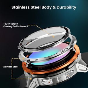 Unisex New Tank T3 Android Thông Minh Đồng Hồ Rugged Độ Bền IP68 Không Thấm Nước Cho Thể Thao Ngoài Trời Amoled Silicone Từ Tính - Product Image 4