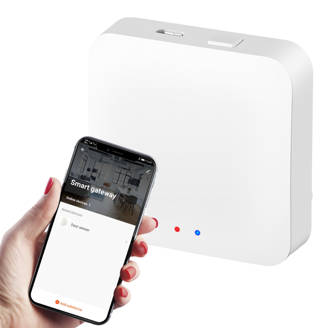 Tuya Smart Multi-Mode WiFi Gateway Hub Wireless Bridge for Smart Home Automation, App Remote Control for Hotel Home Office