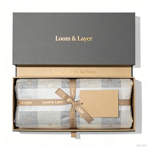 Scatole di Cartone Rigido con Chiusura Magnetica per Set Regalo di Lenzuola di Lusso con Logo Personalizzato, Confezione per Biancheria da Letto - Product Image 4
