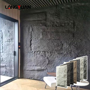 Revestimiento de chapa de <span class=keywords><strong>piedra</strong></span> de roca Natural de imitación Artificial Multicolor Panel y tablero de pared de <span class=keywords><strong>piedra</strong></span> de cultura sintética de poliuretano/PU - Product Image 5