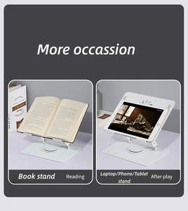 Meilleur Support Rotatif 360 <span class=keywords><strong>Pas</strong></span> <span class=keywords><strong>Cher</strong></span> <span class=keywords><strong>pour</strong></span> Tablette <span class=keywords><strong>PC</strong></span>, Pliable en Alliage d'Aluminium, Réglable avec 2 Ventilateurs de Refroidissement - Product Image 3