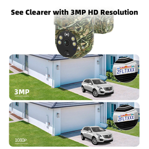 图雅EU-4G野生动物相机陷阱隐藏踪迹狩猎360度PTZ 10400毫安时电池6w太阳能电池板树色双向音频 - Product Image 6