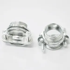 1/2 inch 3/4 3/8 Inch Clamp Type Cable Connectors for Metallic Conduit Protect Cables Silver Romex Cable Connector