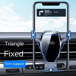 Household Sundries Durable Convenient Car Phone Holder <strong>360</strong> <strong>Degree</strong> Rotation <strong>Triangle</strong> Fixed Stable Car Air Outlet Phone Holder - Product Image 3