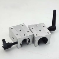SBR Verrouillable Réglable Cylindrique Roulement Curseur Verrouillage Positionnement Guide Rail Limite De Travail Du Bois Fixe Ouvert Support En Aluminium