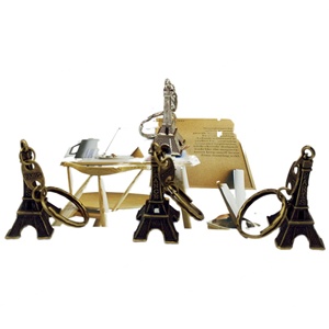 Fabricante Profesional de Porta Llaves Metálicos Personalizados, Creativo Llavero 3D de la Torre Eiffel de París, Recuerdos de Viaje Franceses - Product Image 2