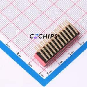 DT-12HT DIP Switch Through hole Component (THT),P=2.54mm Switch Flat Toggle, Raised Type Single Pole Single Throw 12 2.54mm - Product Image 2