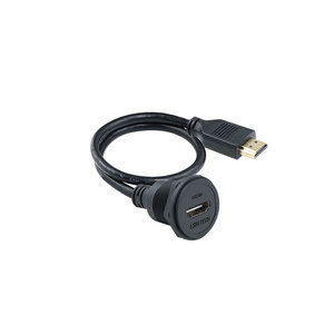 Hochgeschwindigkeits-M22-4K-Steckverbinder 0,3M 0,5M 1M Kabel Verkupfertes Kabel mit Ethernet für CNC-Industriegeräte - Product Image 1