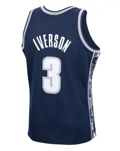1995-96 vente en gros meilleure qualité maillot de basket-ball universitaire Georgetown 3 Allen Iverson