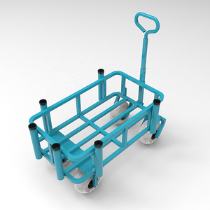 Carrello da Pesca in Alluminio Pieghevole con Quattro Ruote Gonfiabili, Capacità di Carico 100kg, Portatile, Personalizzabile OEM, per Pesca in Spiaggia - Product Image 4