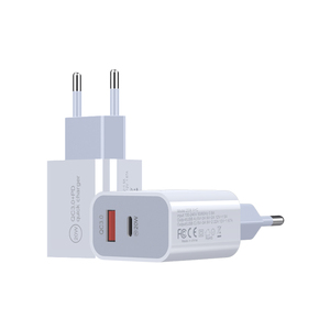 Caricatore USB-C Qc3.0 PD 3.0 20W a Doppia Porta, Ricarica Rapida, Adattatore da Muro Tipo C+A per Laptop con Protezione OVP OCP - Product Image 3