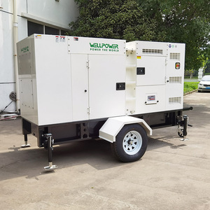 Mobiele dieselgenerator 80KW 100KVA stil, aanhangwagen, éénfase/driefase, 50Hz dieselaggregaat - Product Image 3