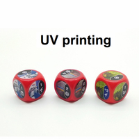 Dés en acrylique vierges personnalisables de 20 mm à 6 faces pour peinture, coins arrondis ou carrés, vendus à l'unité