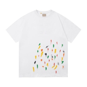 Camiseta lavada barata suelta con estampado Retro de moda de verano para hombre de alta calidad, camiseta de manga corta antigua de algodón al por mayor - Product Image 3