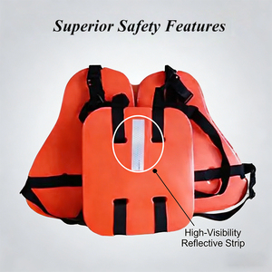 CCS Certified 3-Piece <strong>Work</strong> Life <strong>Vest</strong> Gathering Factory 75N <strong>Marine</strong> Foam Life Jacket - Product Image 4