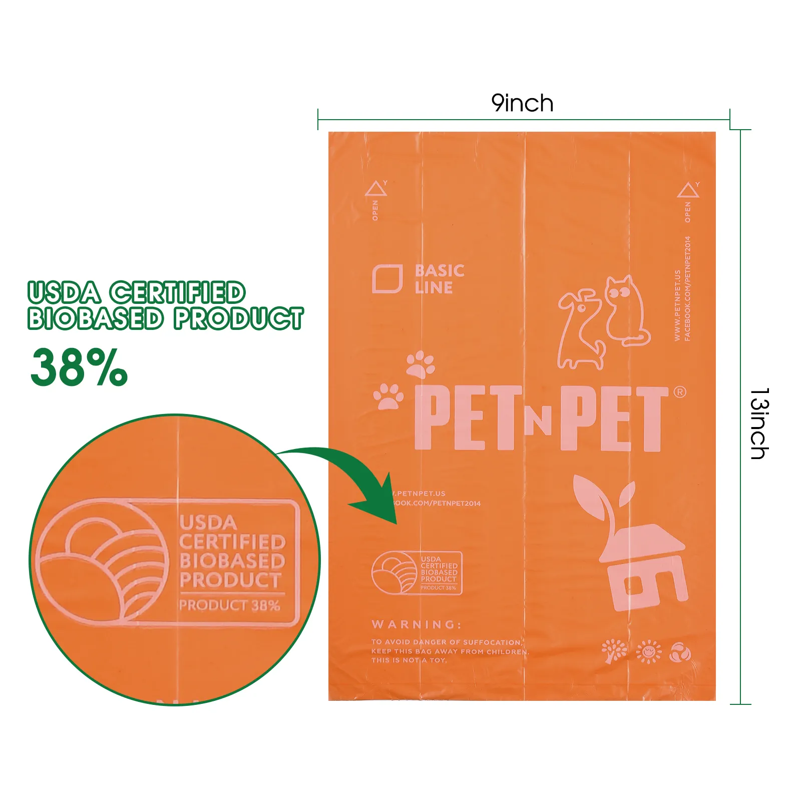 Produtos vencedores 2023 Eco Friendly Pet Supplies Pet Dog Poop Sacos Sacos Biodegradáveis Resíduos Do Cão com Dispenser Dog Excrement Bags