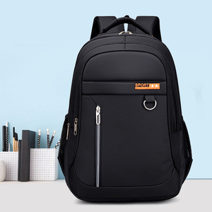 2024 Casual Fashion Travel <strong>Bag</strong> Large Capacity Boys Backpack Black Business Computer Softback with Polyester Lining Wholesale - Product Image 1